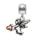 Individuality Beads Sterling Silver Cupid & Heart Charm, Women's, Multicolor