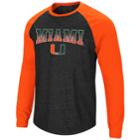 Men's Miami Hurricanes Hybrid Ii Tee, Size: Small, Dark Grey