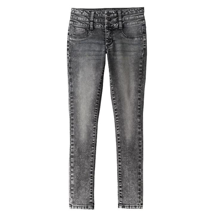 Girls 7-16 & Plus Size Mudd&reg; High-rise Triple Stacked Waist Jeggings, Size: 16, Light Blue