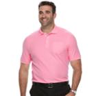 Big & Tall Croft & Barrow&reg; Classic-fit Easy-care Pique Performance Pocket Polo, Men's, Size: 3xb, Med Pink