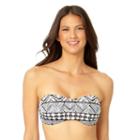 Women's Cole Of California Tribal Beat Bandeau Bikini Top, Size: Xl, Ovrfl Oth