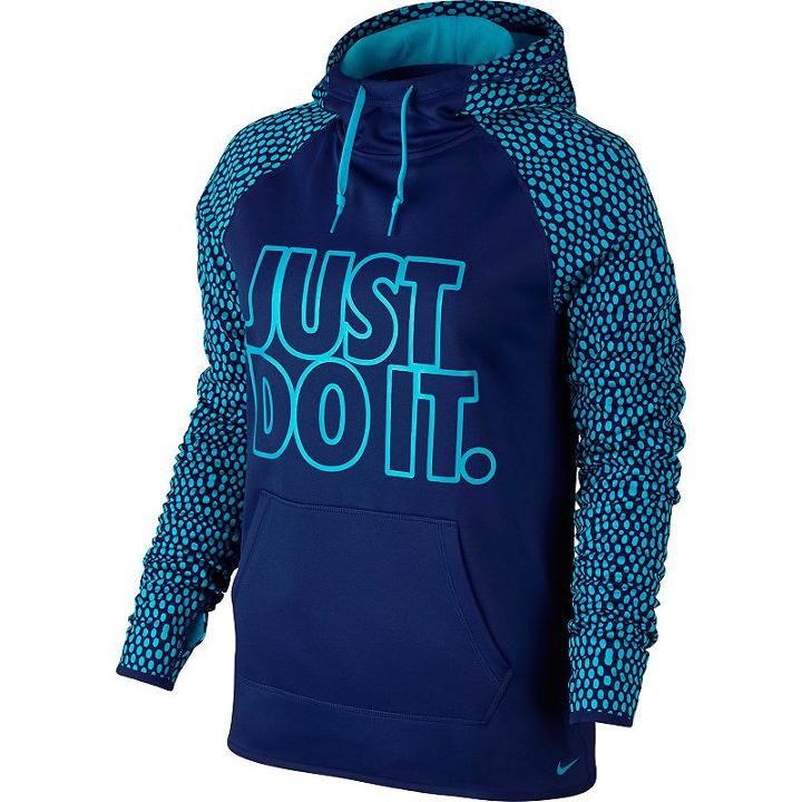 Women's Nike Therma-fit All Time Workout Hoodie, Size: Large, Light Blue