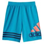 Boys 4-7x Adidas Striped Mesh Shorts, Boy's, Size: 4, Turquoise/blue (turq/aqua)