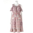 Women's Lc Lauren Conrad Cold-shoulder Ruffle Midi Dress, Size: Xl, White