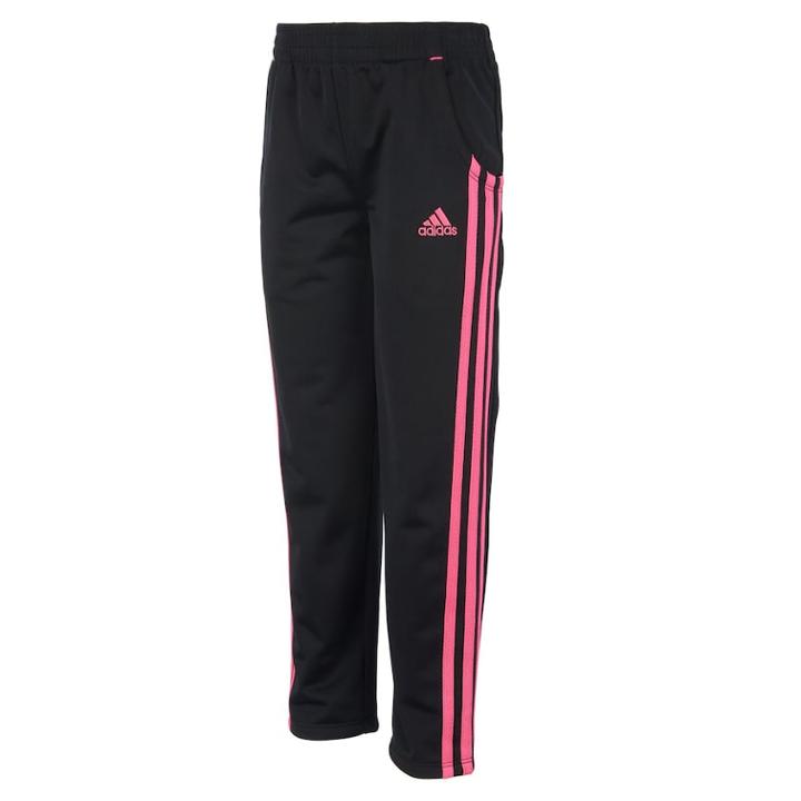 Girls 7-16 Adidas Pink Stripe Warm Up Tricot Pants, Size: Medium, Oxford