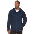 Big & Tall Tek Gear&reg; Warmtek Athletic-fit Space-dyed Performance Fleece Full-zip Hoodie, Men's, Size: 3xb, Blue