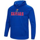 Men's Campus Heritage Kansas Jayhawks Sleet Pullover Hoodie, Size: Small, Dark Blue
