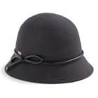 Betmar Christina Loop Trim Felt Cloche Hat, Women's, Grey
