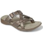 Eastland Pearl Women's Strappy Thong Sandals, Size: Medium (8), Dark Grey