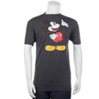 Men's Disney's Mickey Mouse Grand Gesture Tee, Size: Small, Dark Grey