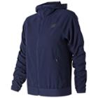 Women's New Balance Accelerate Hooded Track Jacket, Size: Large, Blue