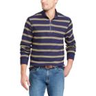 Big & Tall Chaps Classic-fit Reversible Quarter-zip Pullover, Men's, Size: Xl Tall, Blue (navy)