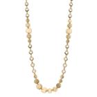 Dana Buchman Long Hammered Disc Station Necklace, Women's, Gold