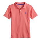 Boys 4-20 Chaps Solid Stretch Polo, Size: 14-16, Dark Pink