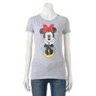 Disney's Minnie Mouse Juniors' Sitting Graphic Tee, Teens, Size: Small, Ovrfl Oth