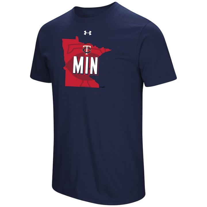 Men's Under Armour Minnesota Twins State Tee, Size: Xl, Blue (navy)