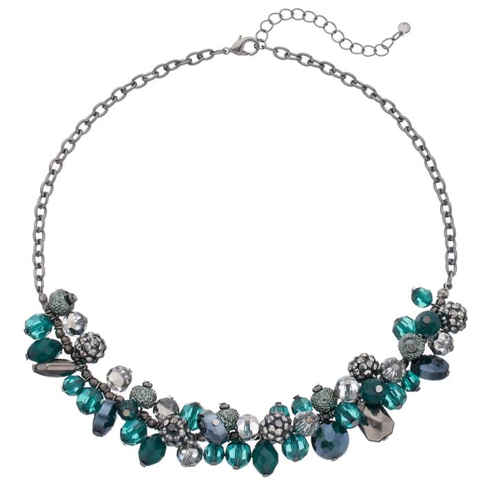 Green Shaky Bead Necklace, Women's