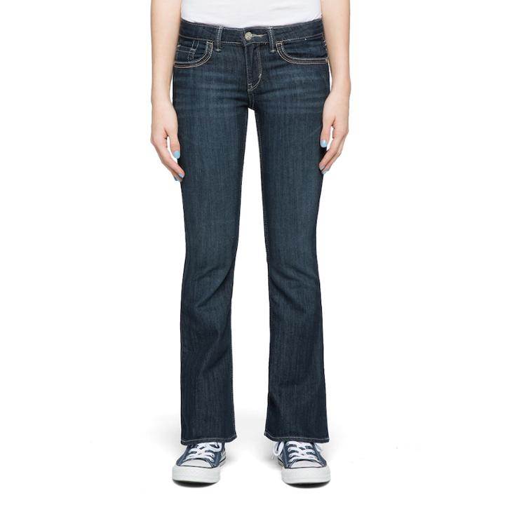 Girls 7-16 Levi's 715 Thick Stitch Taylor Bootcut Jeans, Size: 7, Blue
