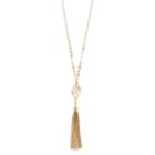 Lc Lauren Conrad Leaf Tassel Necklace, Women's, Gold
