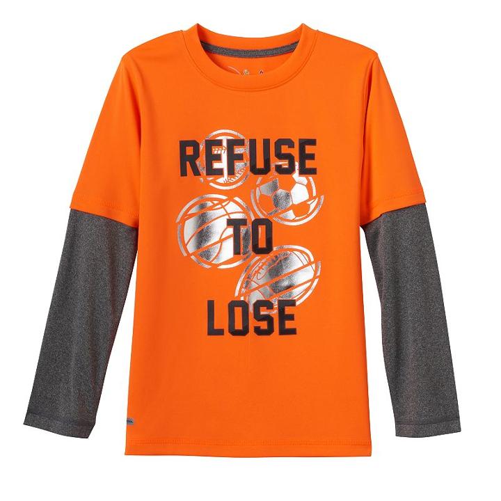 Boys 4-10 Jumping Beans&reg; Sport Graphic Performance Skater Tee, Boy's, Size: 4, Brt Orange
