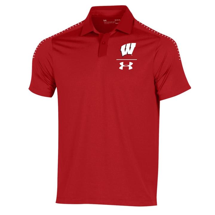 Men's Under Armour Wisconsin Badgers Sideline Polo, Size: Large, Flaw