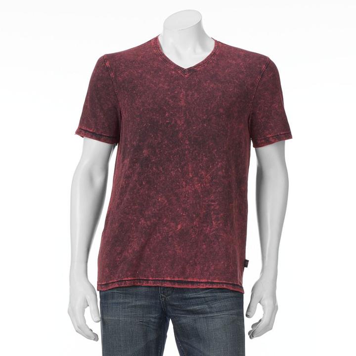 Big & Tall Rock & Republic Core V-neck Tee, Men's, Size: M Tall, Med Red