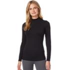 Women's Heat Keep Mock Neck Long Sleeve Top, Size: Medium, Black