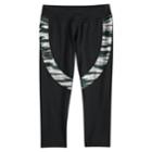 Girls 7-16 So&reg; Colorblock Capri Leggings, Size: 7-8, Black