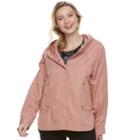 Juniors' Unionbay Lexie Twill Hooded Jacket, Teens, Size: Xl, Light Pink