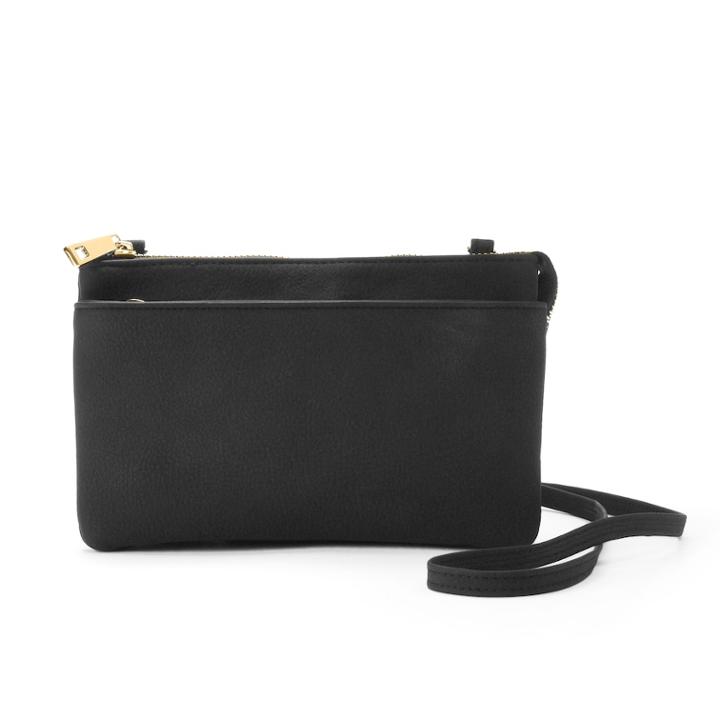 Apt. 9&reg; Baxter Rfid-blocking Double Entry Crossbody Wallet, Women's, Black