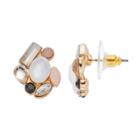 Lc Lauren Conrad Geometric Stone Cluster Nickel Free Drop Earrings, Women's, Multicolor