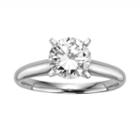 Round-cut Igl Certified Diamond Solitaire Engagement Ring In 14k White Gold (1 1/2 Ct. T.w.), Women's, Size: 6.50