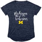 Women's Michigan Wolverines Magnolia Tee, Size: Small, Blue (navy)