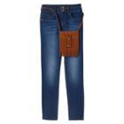 Girls 7-16 & Plus Size Mudd&reg; Stacked Skinny Jeans & Purse Set, Girl's, Size: 18 1/2, Blue Other