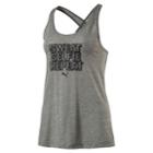 Women's Puma Essential Sweat Selfie Repeat Graphic Tank, Size: Xl, Grey