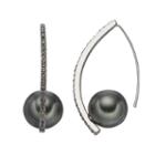 Simply Vera Vera Wang Ball Curved Threader Earrings, Women's, Grey Other