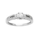 14k White Gold 1/2 Carat T.w. Diamond Engagement Ring, Women's, Size: 9