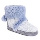 Women's Muk Luks Penelope Bootie Slippers, Size: Medium, Blue