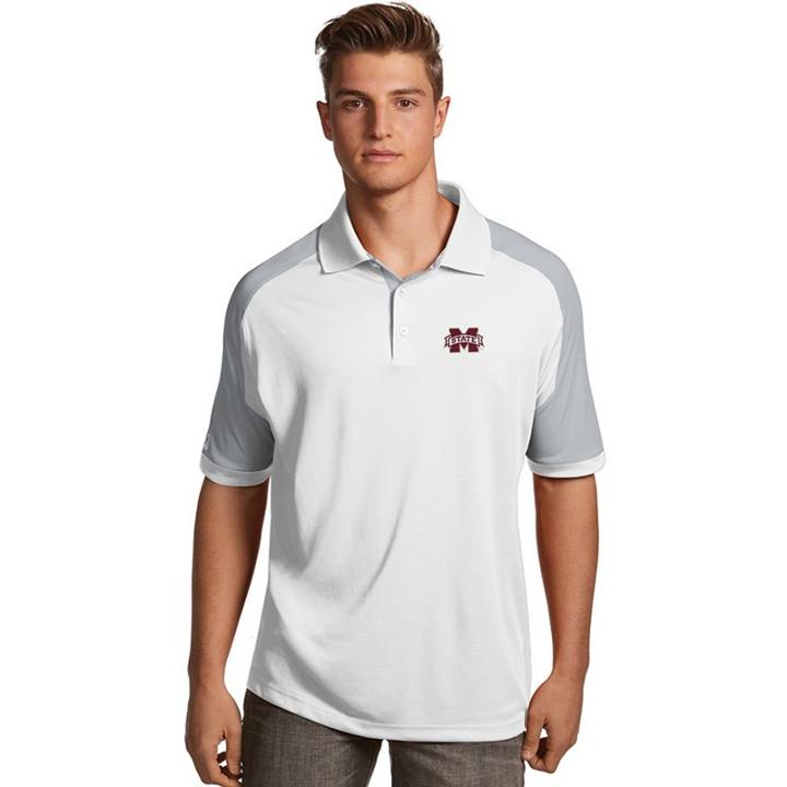 Men's Antigua Mississippi State Bulldogs Century Polo, Size: Medium, White