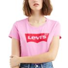 Women's Levi's Batwing Logo Tee, Size: Small, Pink
