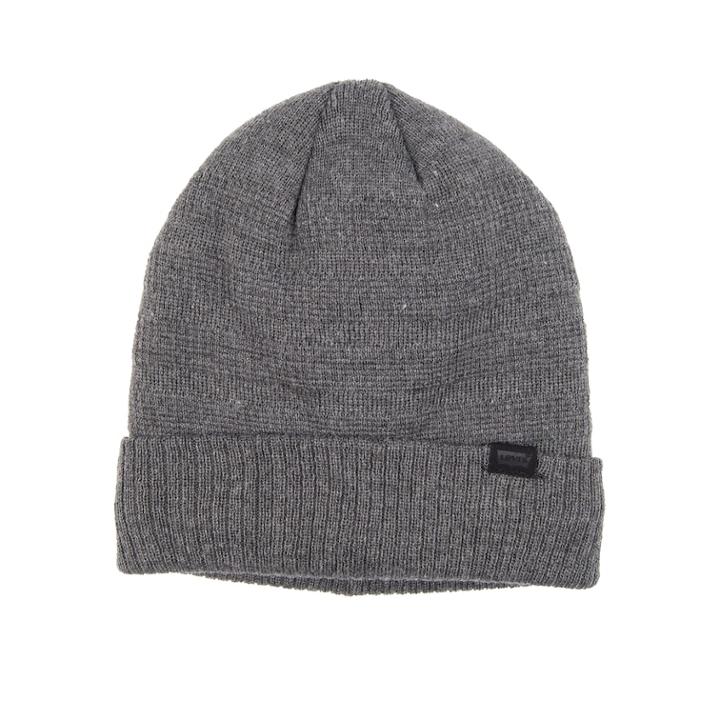 Men's Levi's&reg; Waffle-weave Sherpa-lined Beanie, Dark Grey