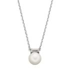 Simply Vera Vera Wang Simulated Pearl Necklace With Swarovski Crystals, Women's, White