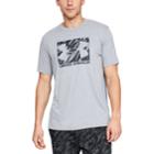 Men's Under Armour Boxed Logo Sportstyle Tee, Size: Large, Med Grey