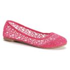 So&reg; Women's Lace Ballet Flats, Girl's, Size: Medium (8.5), Pink