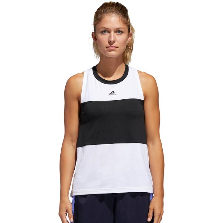 Women's Adidas Sport Id Racerback Tank, Size: Medium, White