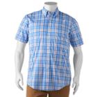 Big & Tall Izod Advantage Classic-fit Plaid Stretch Button-down Shirt, Men's, Size: Xxl Tall, Blue Other