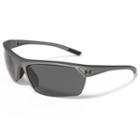 Men's Under Armour Zone 2.0 Storm Polarized Semirimless Wrap Sunglasses, Grey