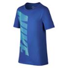 Boys 8-20 Nike Dri-fit Linear Block Tee, Size: Large, Blue