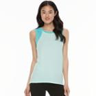 Juniors' So&reg; Burnout Muscle Tank, Girl's, Size: Small, Turquoise/blue (turq/aqua)