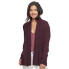 Juniors' Pink Republic Open Front Cardigan, Teens, Size: Large, Med Red